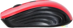 Мышь Оклик 545MW черный/красный оптическая 1600dpi беспров. USB для ноутбука 4but (368631)