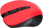 Мышь Оклик 545MW черный/красный оптическая 1600dpi беспров. USB для ноутбука 4but (368631)