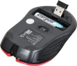 Мышь Оклик 545MW черный/красный оптическая 1600dpi беспров. USB для ноутбука 4but (368631)