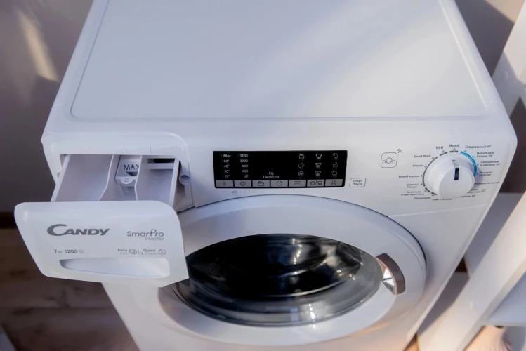 Стиральная машина Candy Smart Pro CSO4 276TWM-07 класс: A загр.фронтальная макс.:7кг белый инвертер