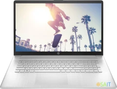 Ноутбук HP 17-cn3159mg Core i5 1334U 16Gb SSD512Gb Intel Iris Xe graphics 17.3&quot; IPS FHD (1920x1080) Free DOS silver WiFi BT Cam (9Q9K0EA)