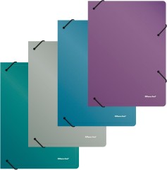 Папка архивная на резинке Silwerhof Perlen 311915-73 полипропилен 1мм корешок 100мм A4 сиреневый металлик