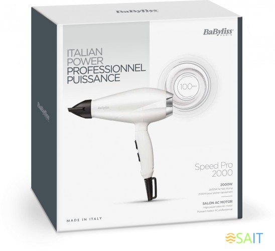 Фен Babyliss 6704WE 2000Вт белый/серебристый