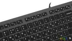 Клавиатура A4Tech Fstyler FX60 серый USB slim LED (FX60 GREY / WHITE)