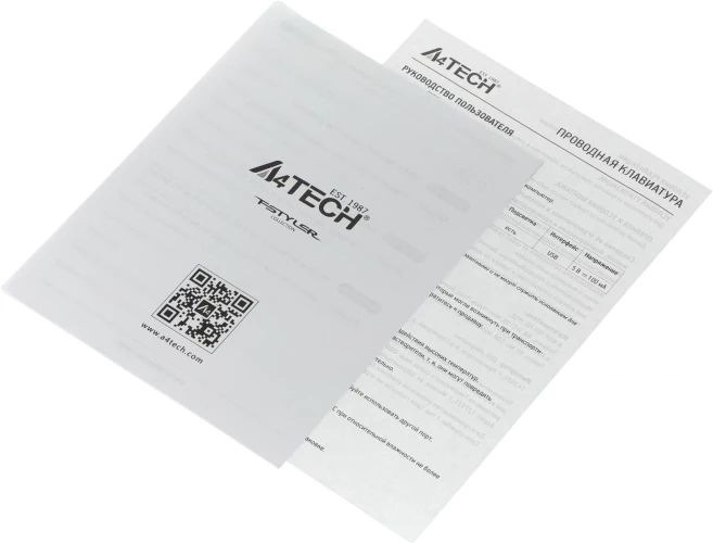 Клавиатура A4Tech Fstyler FX60 серый USB slim LED (FX60 GREY / WHITE)