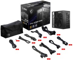 Блок питания MSI ATX 750W MPG A750G 80+ gold 24pin APFC 135mm fan 8xSATA Cab Manag RTL