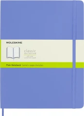 Блокнот Moleskine CLASSIC SOFT QP623B42 XLarge 190х250мм 192стр. нелинованный мягкая обложка голубая гортензия