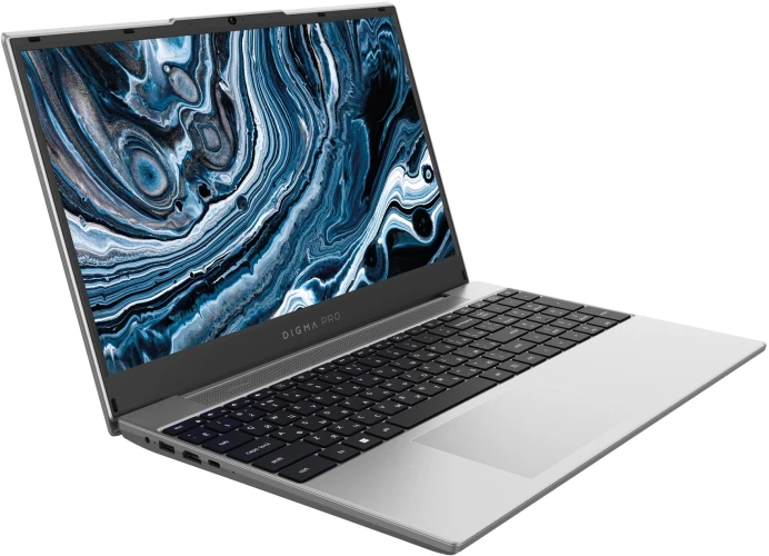 Ноутбук Digma Pro Breve Ryzen 5 Pro 5675U 8Gb SSD512Gb AMD Radeon 15.6" IPS FHD (1920x1080) Windows 11 Professional silver WiFi BT Cam 4500mAh (DN15R5-8DXW06)