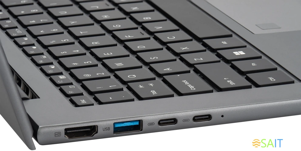 Ноутбук IRU Planio 14INPR N-series N100 16Gb SSD512Gb Intel UHD Graphics 14" IPS FHD (1920x1080) Windows 11 Pro grey WiFi BT Cam 5000mAh (2078485)