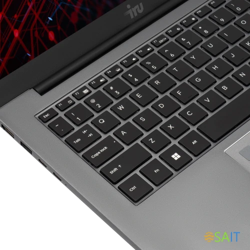 Ноутбук IRU Planio 14INPR N-series N100 16Gb SSD512Gb Intel UHD Graphics 14" IPS FHD (1920x1080) Windows 11 Pro grey WiFi BT Cam 5000mAh (2078485)