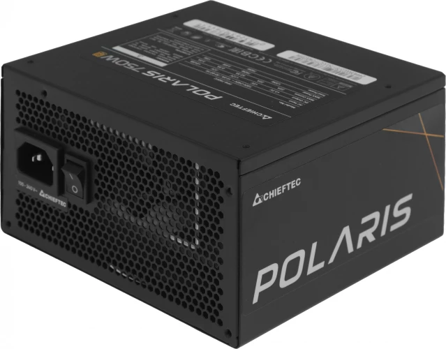 Блок питания Chieftec ATX 750W Polaris PPS-750FC 80+ gold 24pin APFC 120mm fan 8xSATA Cab Manag RTL