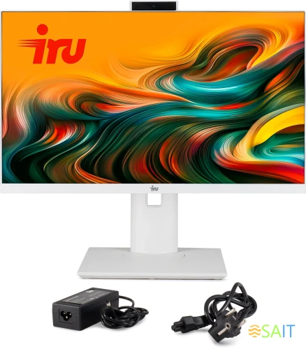 Моноблок IRU Tactio 23.8" Full HD i3 1215U (1.2) 8Gb SSD256Gb UHDG CR Windows 11 Professional GbitEth WiFi BT 65W Cam белый 1920x1080