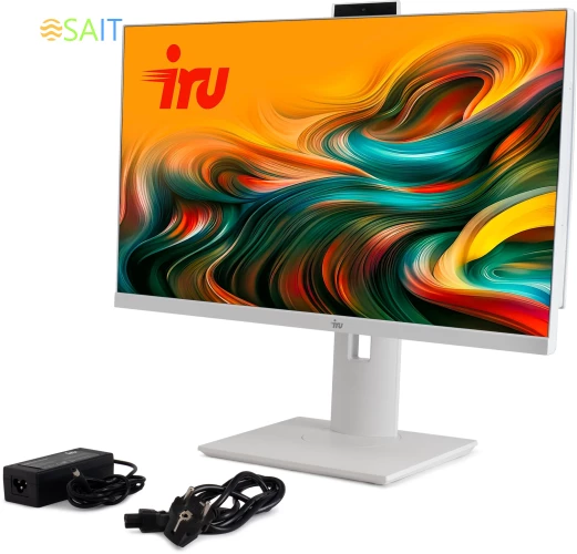 Моноблок IRU Tactio 23.8" Full HD i3 1215U (1.2) 8Gb SSD256Gb UHDG CR Windows 11 Professional GbitEth WiFi BT 65W Cam белый 1920x1080
