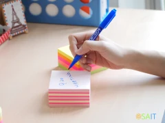 Блок самоклеящийся бумажный Stick`n 21341 76x76мм 400лист. 70г/м2 неон+пастель розовый 3цв.в упак.