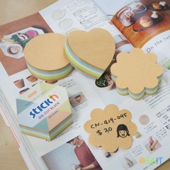 Блок самоклеящийся бумажный Stick`n 21828 61x70мм 250лист. пастель+крафт ассорти &quot;гексагон&quot;