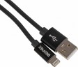 Кабель USB (m)-Lightning (m) 1м черный