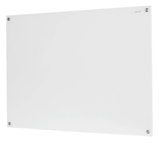 Доска стеклянная Deli 8741 стеклянная белый 100x200см стекло магнитный 4 магнита/2 маркера/стиратель