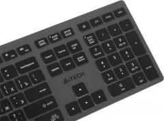 Клавиатура A4Tech FX60 серый USB slim LED (FX60 GREY / WHITE) кабель 1.5м
