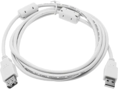 Кабель-удлинитель Ningbo USB A(m) USB A(f) 1.8м (USB2.0-AM/AF-1.8M-MG) феррит.кольца