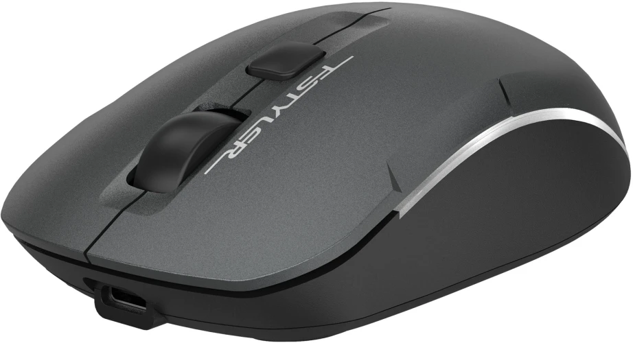 Мышь A4Tech Fstyler FB26CS Air2 серый/черный оптическая 2000dpi silent беспров. BT/Radio USB для ноутбука 4but (FB26CS AIR2 SMOKY GREY)