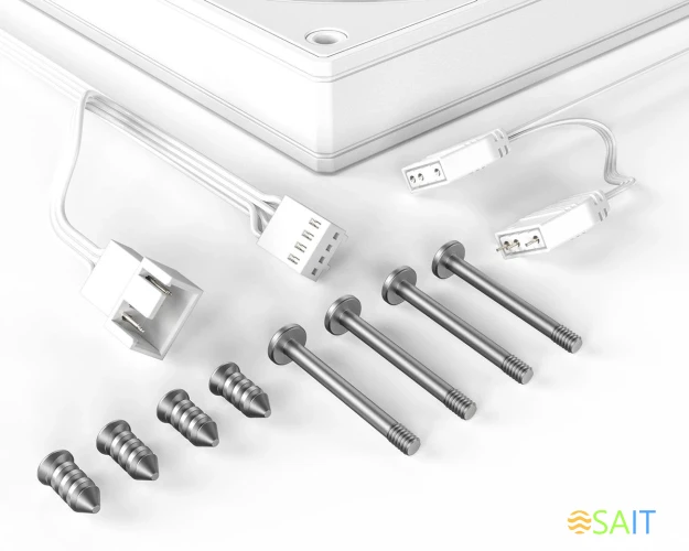 Вентилятор для корпуса ID-Cooling AS-120-W ARGB 120х120x25 белый 4-pin 27.2дБ (AS-120-ARGB-W) Ret