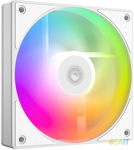 Вентилятор для корпуса ID-Cooling AS-120-W ARGB 120х120x25 белый 4-pin 27.2дБ (AS-120-ARGB-W) Ret