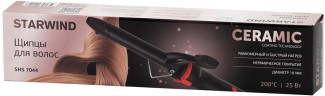 Щипцы Starwind SHS 7044 25Вт черный/красный макс.темп.:200С покрытие:керамическое