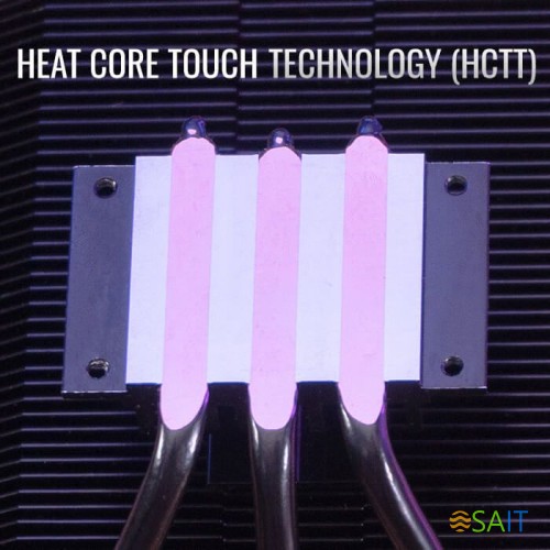 Устройство охлаждения(кулер) Aerocool Cylon 3H ARGB Soc-AM5/AM4/1200/1700/1851 черный 4-pin 13-24dB Al+Cu 125W 480gr Ret (CYLON 3H ARGB PWM 4P)