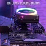 Устройство охлаждения(кулер) Aerocool Cylon 3H ARGB Soc-AM5/AM4/1200/1700/1851 черный 4-pin 13-24dB Al+Cu 125W 480gr Ret (CYLON 3H ARGB PWM 4P)