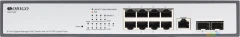 Коммутатор Origo OS3110P OS3110P/135W/A1A (L2) 8x1Гбит/с 2xКомбо(1000BASE-T/SFP) 2SFP 8PoE 8PoE+ 135W управляемый