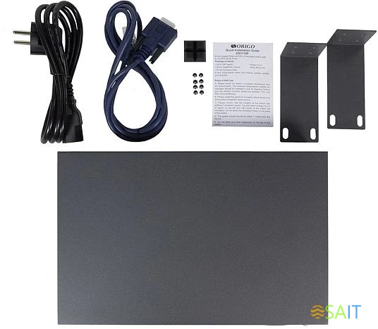 Коммутатор Origo OS3110P OS3110P/135W/A1A (L2) 8x1Гбит/с 2xКомбо(1000BASE-T/SFP) 2SFP 8PoE 8PoE+ 135W управляемый