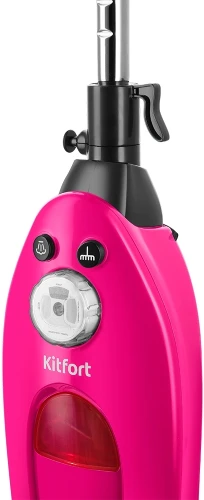 Швабра паровая Kitfort КТ-3940 1500Вт розовый/черный
