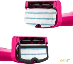 Швабра паровая Kitfort КТ-3940 1500Вт розовый/черный