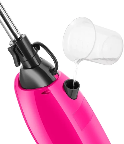 Швабра паровая Kitfort КТ-3940 1500Вт розовый/черный