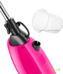 Швабра паровая Kitfort КТ-3940 1500Вт розовый/черный