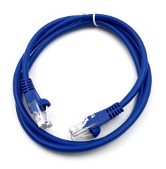 Патч-корд Buro UTP 4 пары cat.5E CCA molded 1м голубой RJ-45 (m)-RJ-45 (m) (UTP-5E-1M-BL)