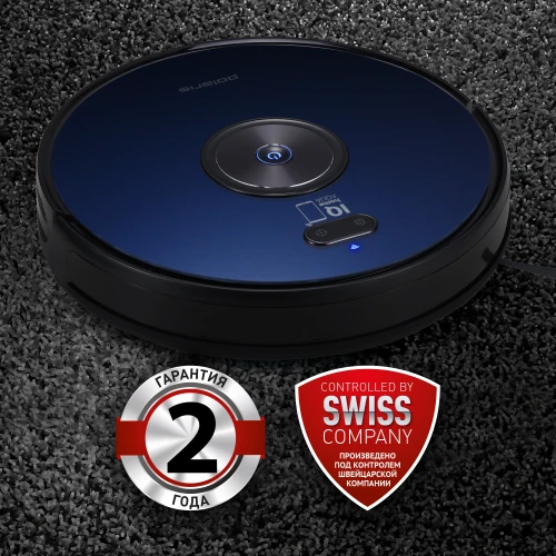 Пылесос-робот Polaris PVCR 3200 IQ Home 40Вт темно-синий/синий