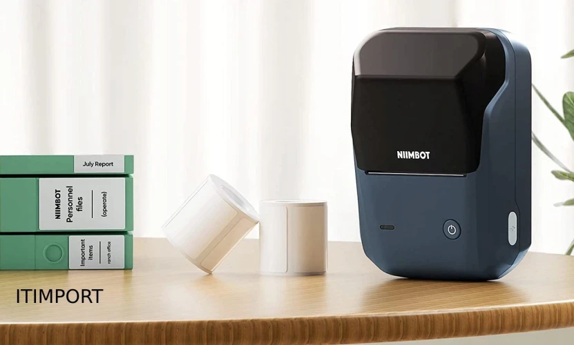 Термопринтер Niimbot B1 (1746799) 203dpi 50мм/с/USB/BT для печ.этик. голубой