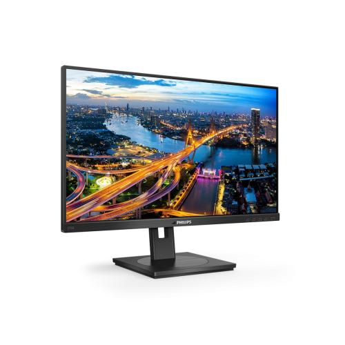 Монитор Philips 275B1 27'', 2560x1440, IPS, 75hz, 50M:1, 350cd, 4ms, DVI, HDMI 1.4, DP 1.2, 4xUSB 3.2, Speakers, H. adj 150mm, pivot, VESA, 3Y, Black Philips 275B1