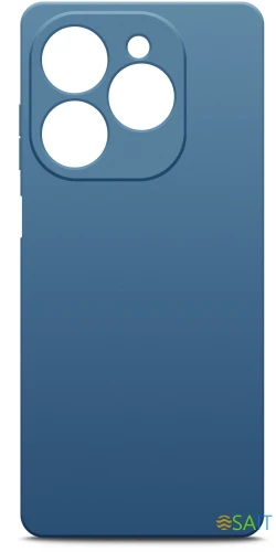 Чехол (клип-кейс) BoraSCO для Tecno Spark 20/20C/Go 2024/Pop 8 Microfiber Case синий (72677)