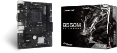 Материнская плата Biostar B550MHP Soc-AM4 AMD B550 2xDDR4 mATX AC`97 8ch(7.1) GbLAN RAID+VGA+HDMI