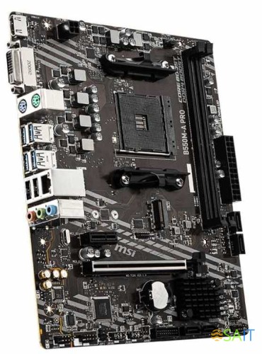 Материнская плата MSI B550M-A PRO Soc-AM4 AMD B550 2xDDR4 mATX AC`97 8ch(7.1) GbLAN RAID+DVI+HDMI