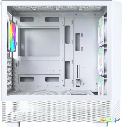 Корпус Montech X5 белый без БП ATX 8x120mm 2x140mm 1xUSB2.0 1xUSB3.0 audio bott PSU