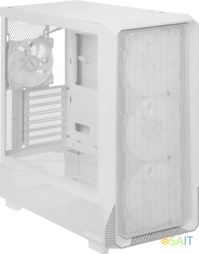 Корпус Montech X5 белый без БП ATX 8x120mm 2x140mm 1xUSB2.0 1xUSB3.0 audio bott PSU