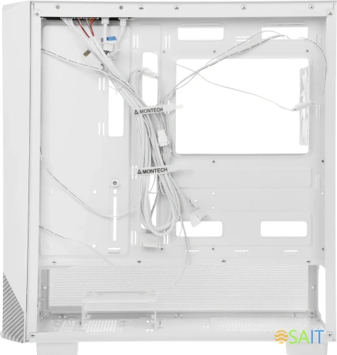Корпус Montech X5 белый без БП ATX 8x120mm 2x140mm 1xUSB2.0 1xUSB3.0 audio bott PSU