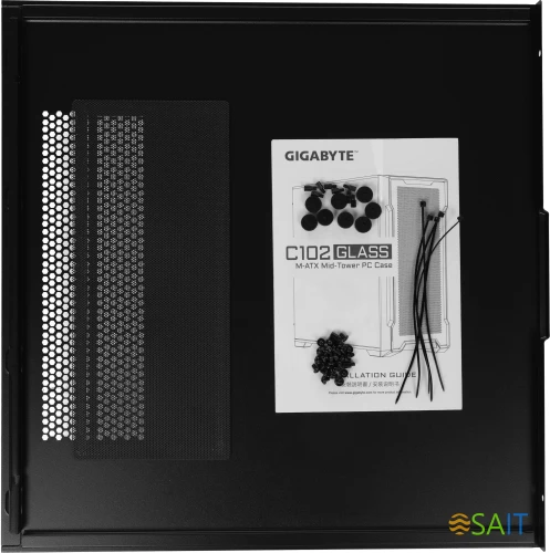 Корпус Gigabyte C102B GB-C102G черный без БП mATX 7x120mm 4x140mm 2xUSB3.0 audio bott PSU