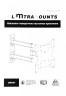 Кронштейн для телевизора Ultramounts UM867 черный 23"-42" макс.20кг настенный поворот и наклон
