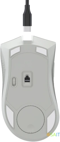 Мышь A4Tech Bloody R90 Plus белый оптическая 5000dpi беспров. USB 7but (R90 PLUS GREUISH WHITE)