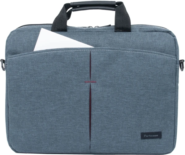 Сумка для ноутбука 15.6" Portcase KCB-162 серый нейлон/полиэстер (KCB-162 GREY)