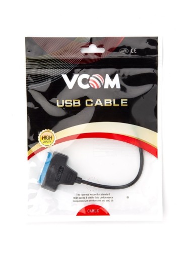 Кабель-адаптер VCOM USB 3.2 Type-AM to SATA